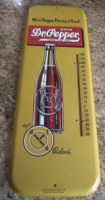 Termómetro DR. PEPPER 1998 26" LARGO X 9,25" ANCHO Foto 1 de 4