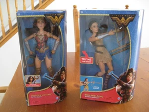 2 muñecas DC Mattel Wonder Woman listas para la batalla y empuñando con arco nuevas en caja - Imagen 1 de 4