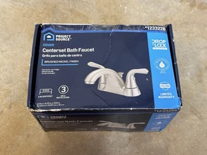 Project Source Dover Set Centrale Rubinetto Bagno Finitura Nichel Spazzolato 1233228 - Foto 1 di 5