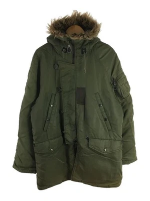 Avirex Flight Jacket/M/Nylon/Khaki/Plain/244711/N-3B/Military 42111 - Image 1 of 4