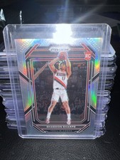 2022-23 Panini Prizm Prizms Silver #250 Shaedon Sharpe ROOKIE RC TRAIL BLAZERS