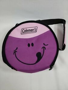 Coleman Happy Face Insulated Lunch Cooler - Purple and Pink