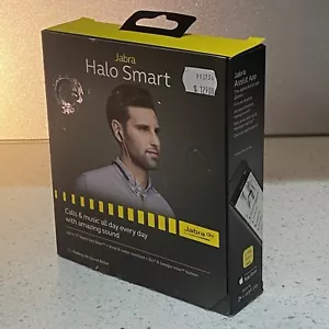 Jabra Halo Smart Series Wireless Neckband Stereo Earbud Headphones - Black - Picture 1 of 7