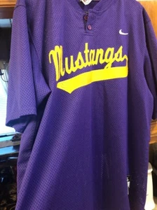 Maglia maglia Mustangs Nike oro viola XL #32 calcio basket baseball - Foto 1 di 4