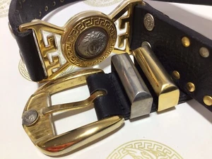 GIANNI VERSACE Men’s BELT w/ MEDUSAS / Designer By Versace Himself - Picture 1 of 18