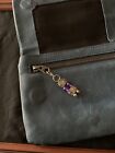 Amethyst And Tibetan Silver Zip Bling Wallet/Bag Jewellery Pet Collar Bling 
