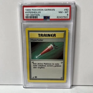 1. Edition Deutsch Full Heal 82/102 Hyperheiler Pokemon Karte Base Set PSA 8 - Bild 1 von 4