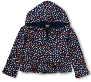 TEA COLLECTION Peruvian Wildflower Print Knit Hoodie Jacket - NWT Girls 18-24 - Picture 1 of 1