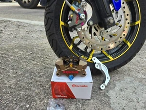 HONDA MSX125 GROM 2013-2015 NEW BREMBO FRONT BRAKE CALIPER & BRACKET UK STOCK - Picture 1 of 17