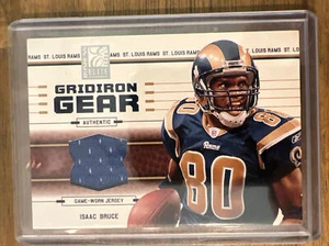 2004 Isaac Bruce Donruss Elite Gridiron Gear Jersey GG-8 /150 GAME WORN HOF B253 - Picture 1 of 2