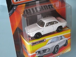 Matchbox 1965 Alfa Romeo Giulia Sprint GTA carrocería blanca modelo de juguete deportes italianos B - Imagen 1 de 2