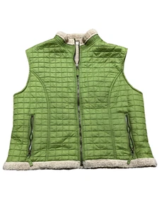 Tsunami Women Green Quilted Full Size Sleeveless Vest Size Large - Picture 1 of 5