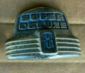 1947 1946 1948 FORD SUPER DELUXE 8 HOOD ORNAMENT EMBLEM - Picture 1 of 3