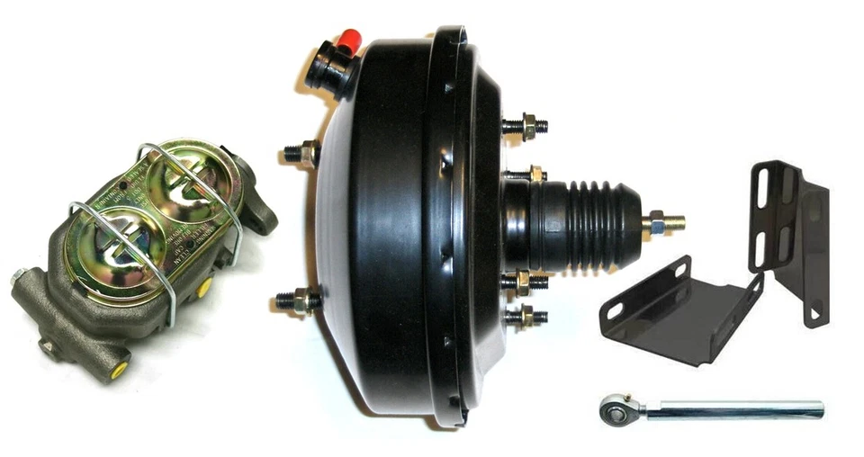 1960 1966 Chevy GMC Truck 9" Power Brake Booster Conversion Kit Disc Drum Black - Изображение 1 из 1
