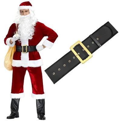 Christmas Santa Claus Belt Adults Black Pirate Belt  Accessory Men Women Santa - Image 1 of 4