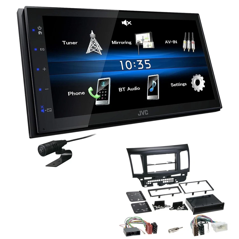 JVC Radio 2 DIN Bluetooth für Mitsubishi Lancer VIII und Sportsback OEM Radio - Bild 1 von 4