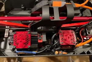 Arrma 6s ESC Firma 150A and Motor Fan Cover set, Mojave, Kraton, Typhon 3D Skull - Picture 1 of 7