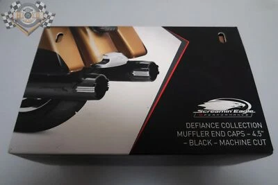 Harley Screamin Eagle Auspuff Endkappen Defiance End Caps 4,5" 65100097 Touring - Bild 1 von 2