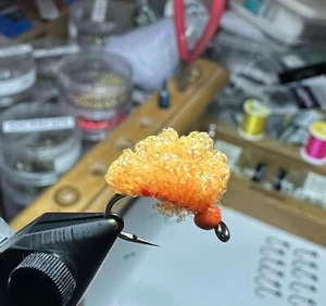 (12) Tungsten Crystal Meth Spawn Flies For Steelhead/Salmon and Trout - Picture 1 of 8