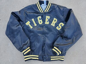 Vintage Mens Missouri Tigers Satin Button Up Jacket Size Medium-Black - Picture 1 of 4