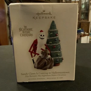 Hallmark Sandy Claws Coming To Halloweentown Nightmare Before Christmas Disney - Picture 1 of 3