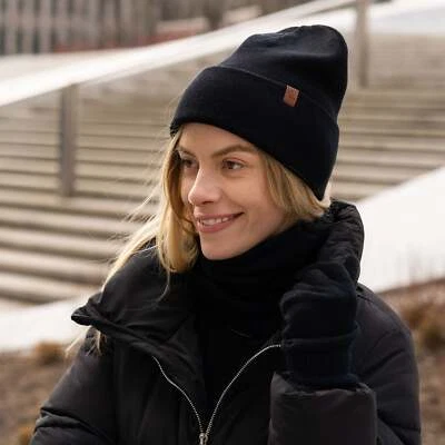 Gorro feminino de malha Merino - Imagem 1 de 4