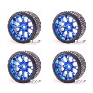 Sweep Racing C1001BC Monster Truck Road Crusher Belted tire preglued on WHD Blue - Picture 1 of 2