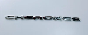 2014-19 JEEP CHROME "CHEROKEE" EMBLEM NAMEPLATE BADGE - Picture 1 of 4