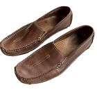 Clarks Loafer Mens 8.5M Brown Mansell Slip On Casual Shoes Moc Toe Leather 87706