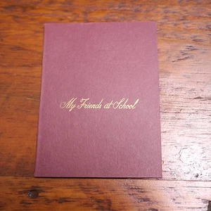 Vintage ‘My Friends At School’ Accordion Style Portrait Photo Portfolio Album - Picture 1 of 4