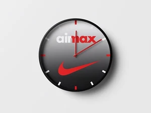 Nike Air Max - RED Wall Clock - Picture 1 of 3