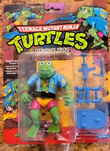 1989 Playmates Toys Teenage Mutant Ninja Tutles TMNT Genghis Frog 14 Back MOC