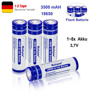 1~8x Akku 3500 mAh E-Zigaretten 3,7V Lithium Ionen Hochleistungs Flach Batterie