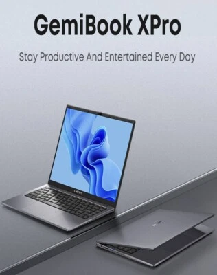GemiBook XPro 14'' UHD Screen 8GB+256GB SSD Intel Celeron Windows 11 Laptop - Image 1 of 4