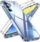 Hülle + 2X Schutzglas  für Samsung Galaxy A15 4G/5G Panzerfolie Full Screen Case