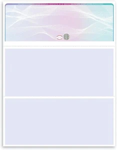 Revisiones informáticas láser premium holograma en blanco, 3 colores - alta seguridad, paquete de 500 - Imagen 1 de 4
