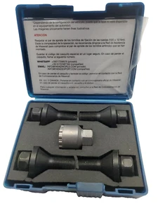 Genuine Maserati Black Security Stud Bolt Wheel Locks Nut Kit 940001309 - Picture 1 of 7