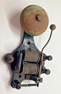 Campana escolar eléctrica vintage/antigua Faraday alarma contra incendios montaje en pared #1036 hélice - Imagen 1 de 11