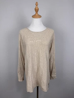 Suéter Michael Kors Beige Manga Larga Relajado Cómodo Algodón Talla M Foto 1 de 4