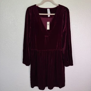 AMADI Greta Samtkleid Damen Large Anthropologie Urlaub Party Weihnachten NEU - Bild 1 von 13