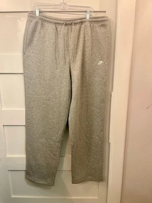 Pantalones deportivos Nike Club polar para hombre gris XL NUEVOS SIN ETIQUETAS cómodos mezcla de algodón Foto 1 de 4