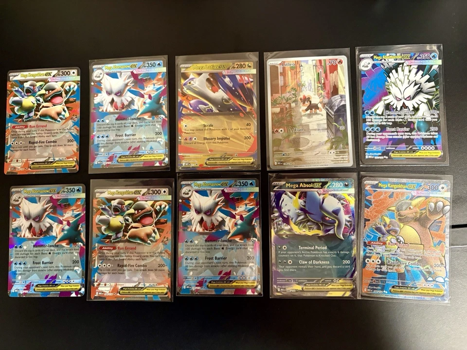 Pokémon Mega Evoluciones Lote De 10 Éxitos, Ilustración Raras Y EXs Foto 1 de 1