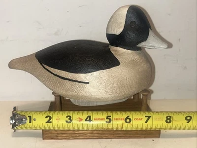 john k jewell bufflehead drake duck decoy  - Image 1 of 4