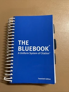 The Bluebook : A Uniform System of Citation Twentieth Edition - Imagen 1 de 8