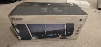 Memorex  Micro System  MX4143 / 3-cd Changer, Digital  Radio w/ Stereo Speakers  - Image 1 of 4