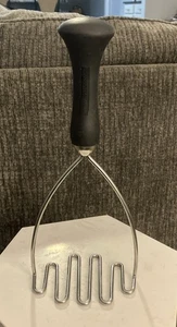 Amco Houseworks großer Kartoffelstampfer Edelstahl Küchenwerkzeug 10,5 Zoll lang - Bild 1 von 4