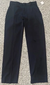 NUEVO CALVIN KLEIN NEGRO Pantalones de Vestir Frente Plano Niños Jóvenes Talla 14 Cintura 27" - Imagen 1 de 3