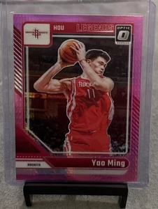 2024-25 Optic Basketball PINK HYPER PRIZM LEGEND Yao Ming Houston Rockets - Picture 1 of 3