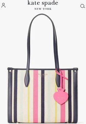 Bolso de Mano Kate Spade Market Breezy Rayas Mediano Multicolor $299 Foto 1 de 4