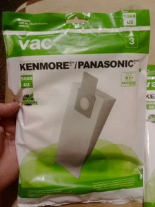Kenmore Panasonic 5068 U2 Bodenstaubsaugerbeutel 3 Stück Neu Versiegelt - Bild 1 von 6